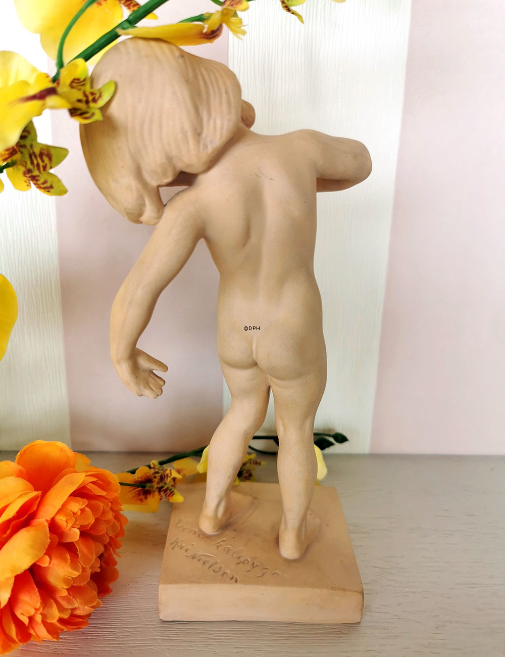 Ipsen Figur, Mädchen Bademädchen Nr. 888, Venus - Terrakotta NR. 34