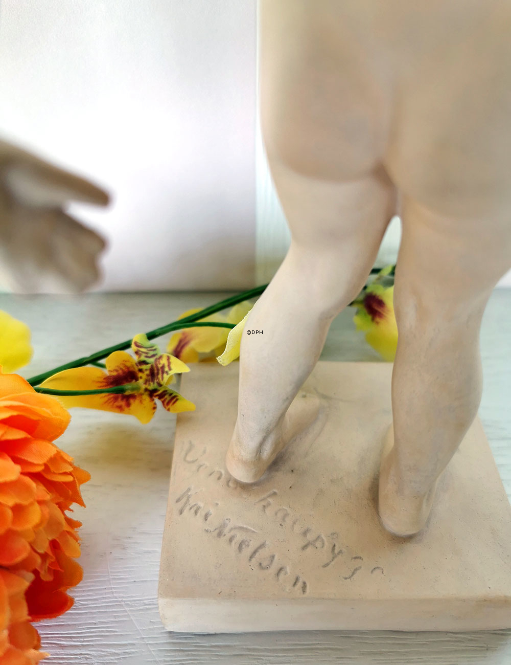 Ipsen Figur, Mädchen Bademädchen Nr. 888, Venus - Terrakotta NR. 34