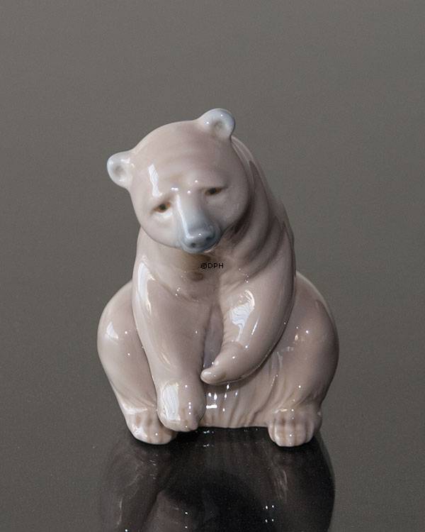 Lladro sitzender Braunbär 11 cm