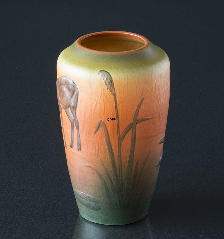 Ipsen Vase mit Hirsch Nr. 635
