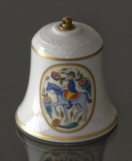 Rörstrand Weihnachtsglocke 1981, Motivnr. 9 und 10, Satz von zwei