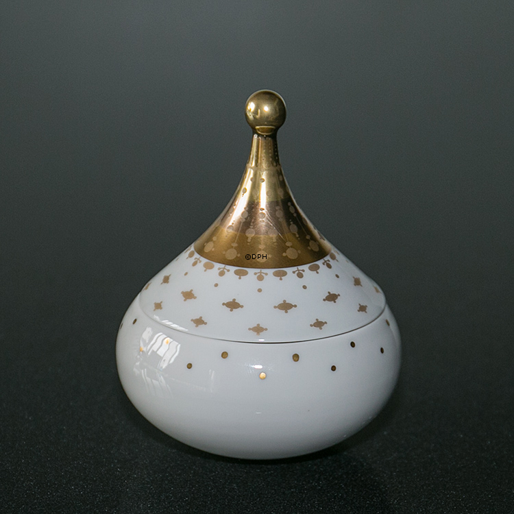 Glas, Rosenthal, Studio-Linie, weiß mit Gold