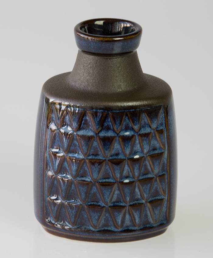 Blaue Søholm Vase Nr. 3322, 13,5 cm