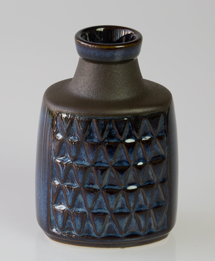 Blaue Søholm Vase Nr. 3322, 13,5 cm