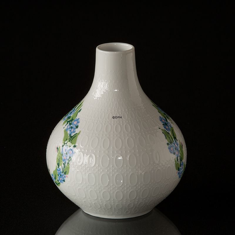 Vase Rosenthal Studio-Linie, weiß mit Dekoration