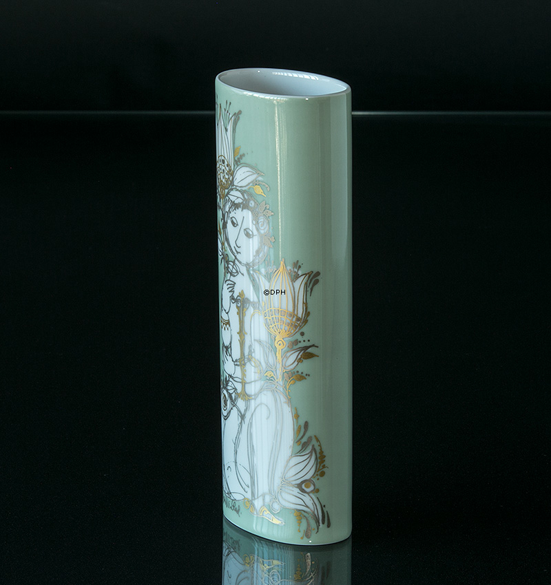 Rosenthal Wiinblad Vase, grün