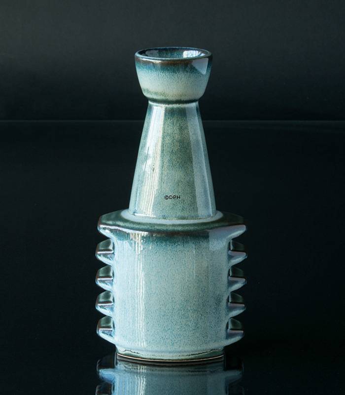 Blaue Søholm Vase Nr. 3406 24cm