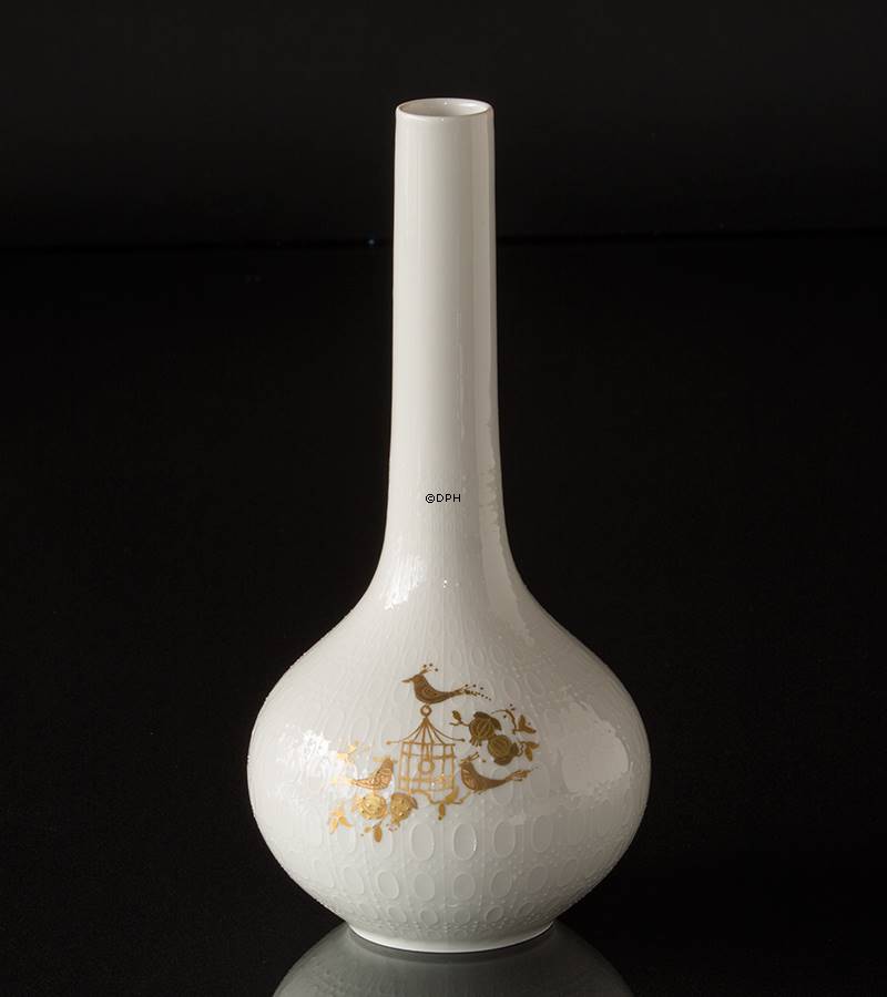 Vase Rosenthal StudioLinie, weiß mit Gold Nr. dg3267 DPH Trading
