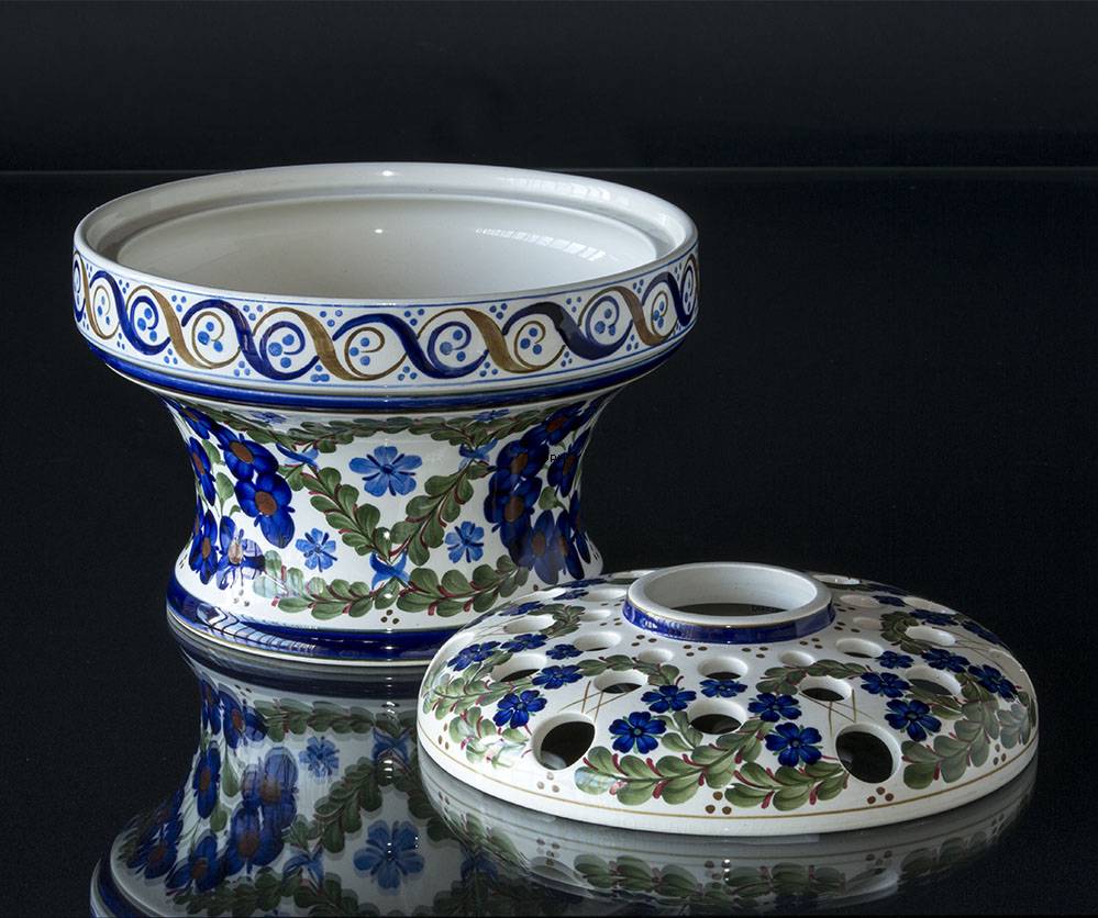 Aluminia Blumenverzierungsschüssel / Jardiniere Nr. 529-260