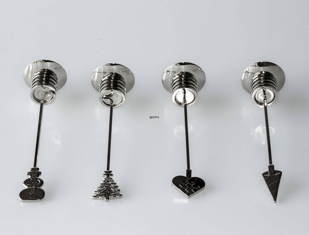 Kerzenhalter für Adventskranz, SILBER - Georg Jensen