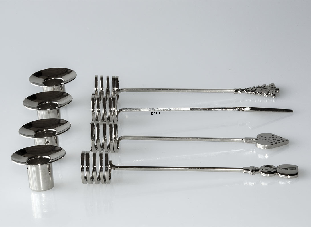 Kerzenhalter für Adventskranz, SILBER - Georg Jensen