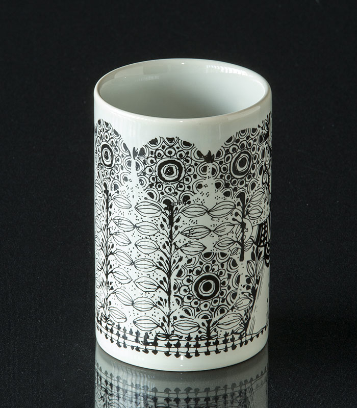 Vase Björn Wiinblad Flora mit Blumendame, Klein