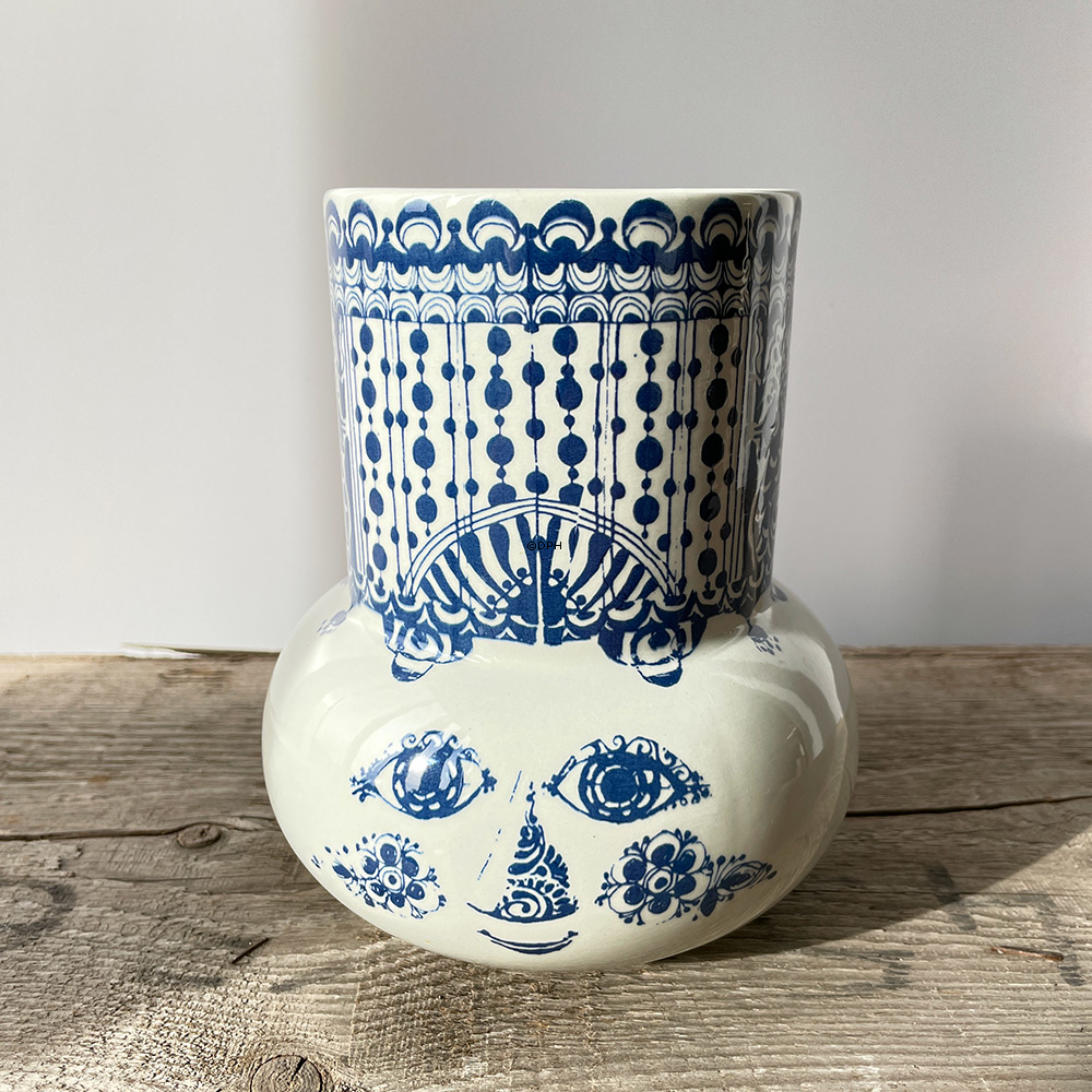 Vase Björn Wiinblad mit Kopf  (Kerbe auf der Rückseite, die aufgeklebt ist)