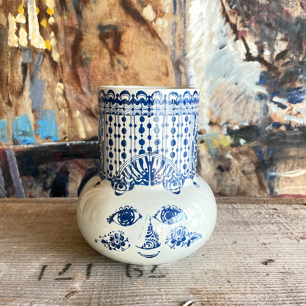 Vase Björn Wiinblad mit Kopf  (Kerbe auf der Rückseite, die aufgeklebt ist)