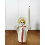Weihnachtsengel Royal Copenhagen Kerzenhalter (Original Aluminia) Nr. 2/2283