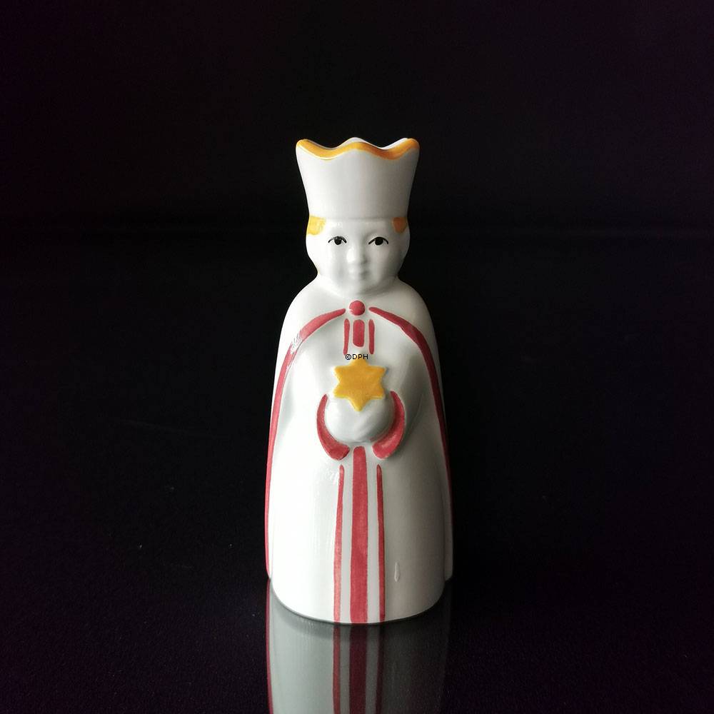 Weihnachtsengel Royal Copenhagen Kerzenhalter (Original Aluminia) Nr. 2/2282