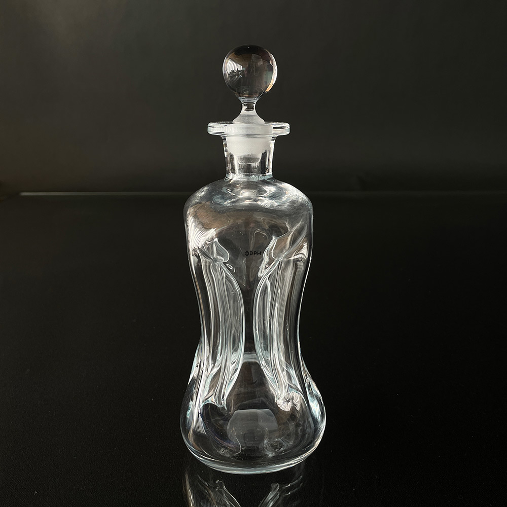 Holmegaard Glug-Flasche mit Pfropfen, Glas 23cm