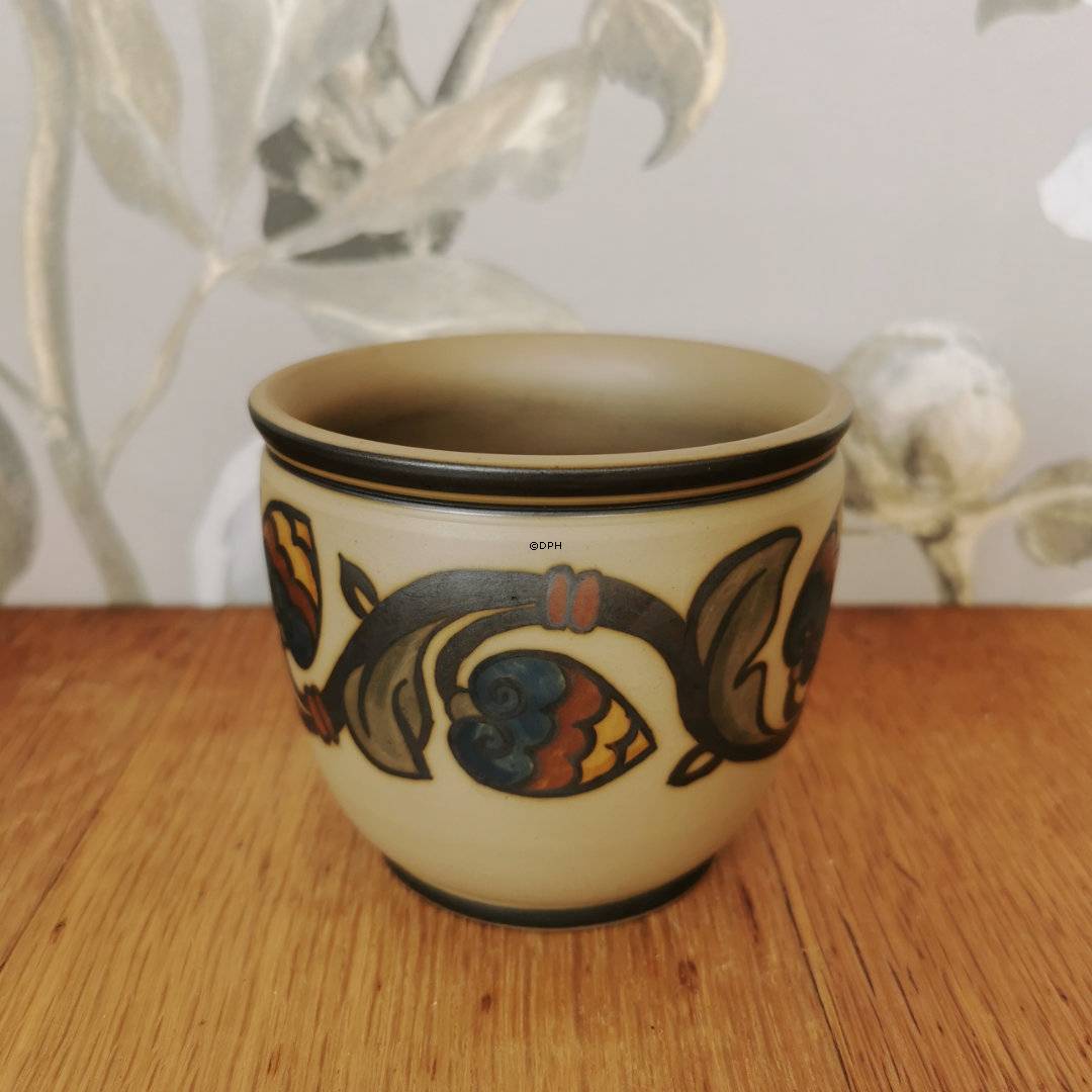 Hjorth Vase Nr. 64 mit Muster
, Bornholmer Keramik