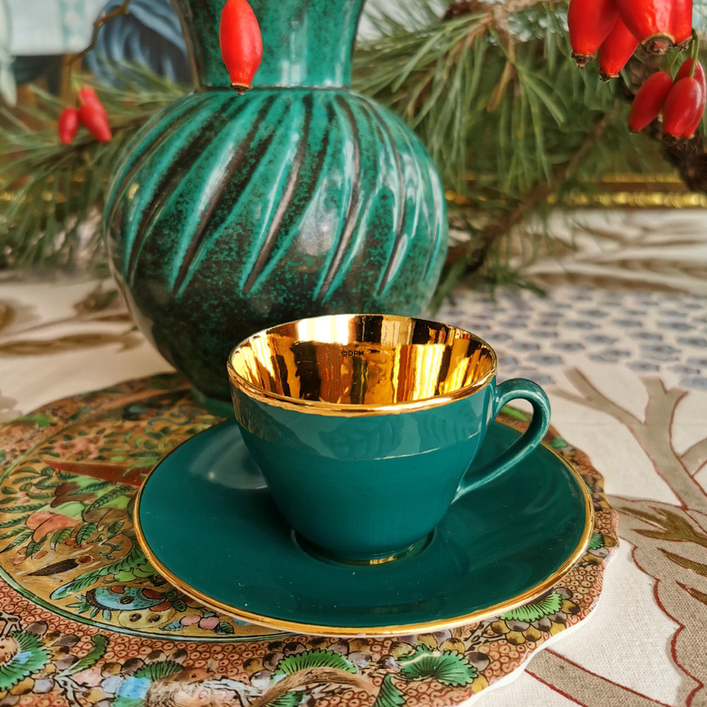 Aluminia Confetti Kaffeegeschirr, 11 Tassen mit Untertasse