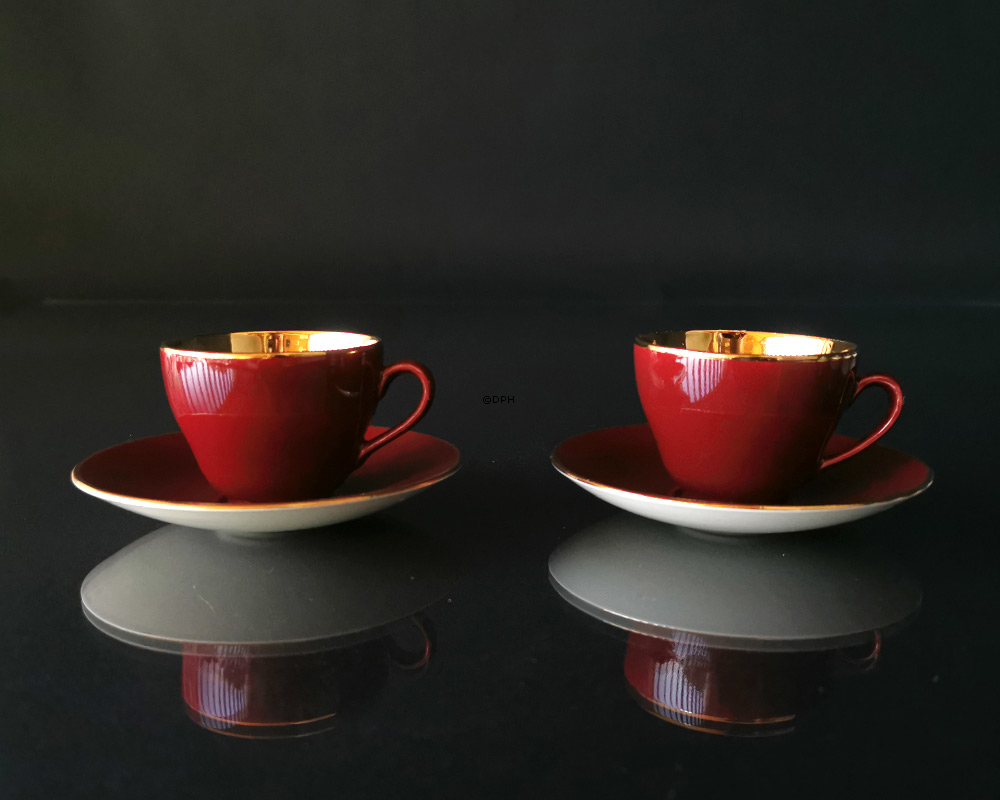 Aluminia Confetti Kaffeegeschirr, 11 Tassen mit Untertasse