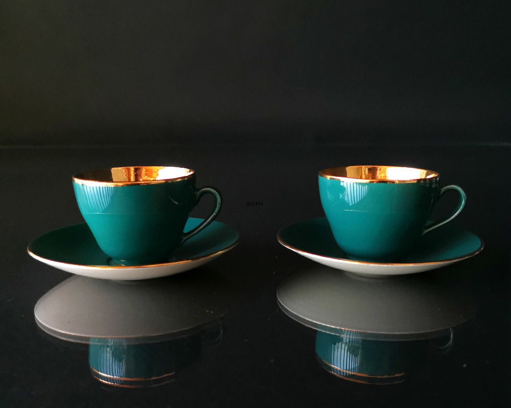 Aluminia Confetti Kaffeegeschirr, 11 Tassen mit Untertasse