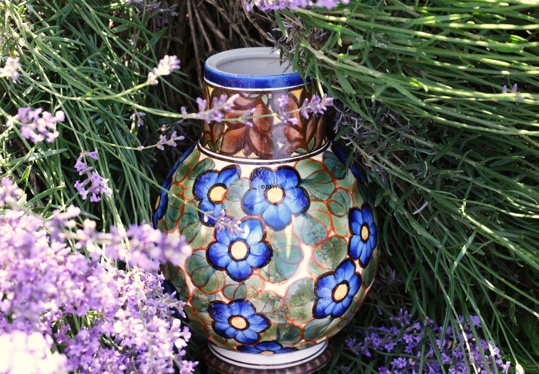 Aluminia Vase Nr. 838-414 (mit kleinen Fehlern)