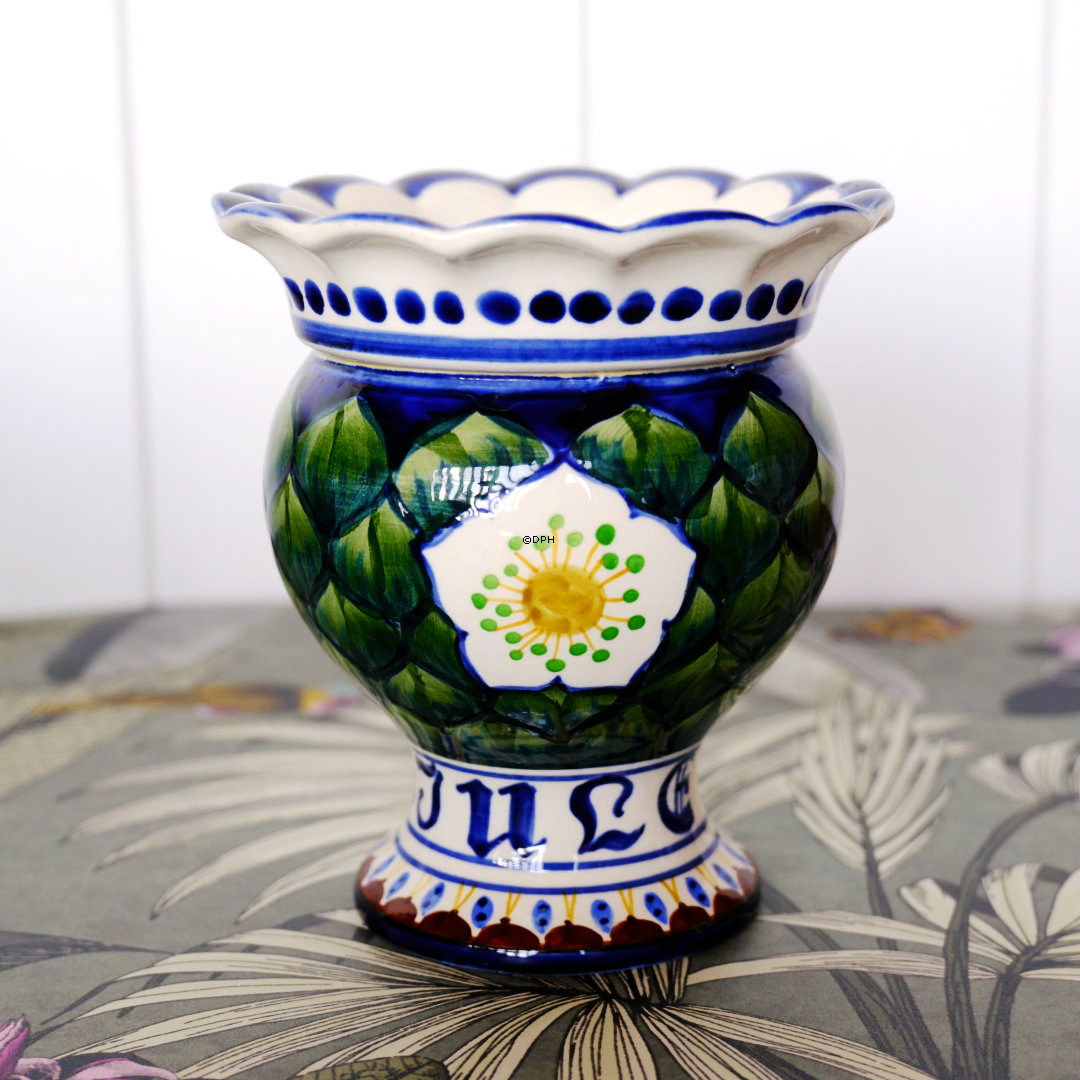 Aluminia Weihnachtsvase 1913 (kleine Ausbesserung)