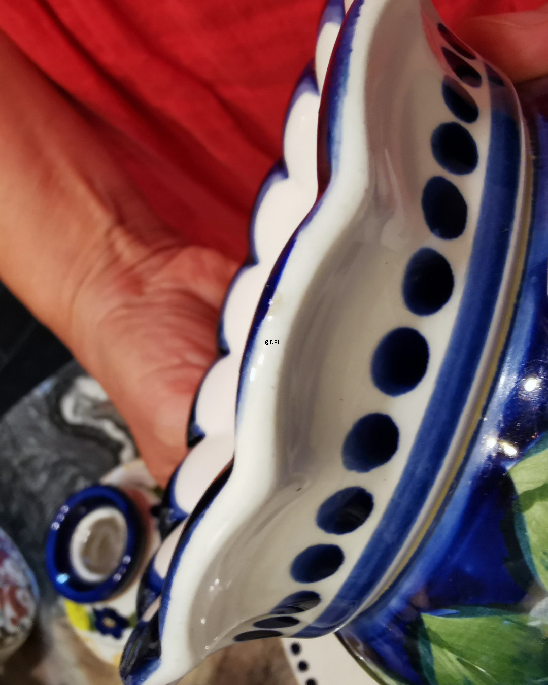 Aluminia Weihnachtsvase 1913 (kleine Ausbesserung)