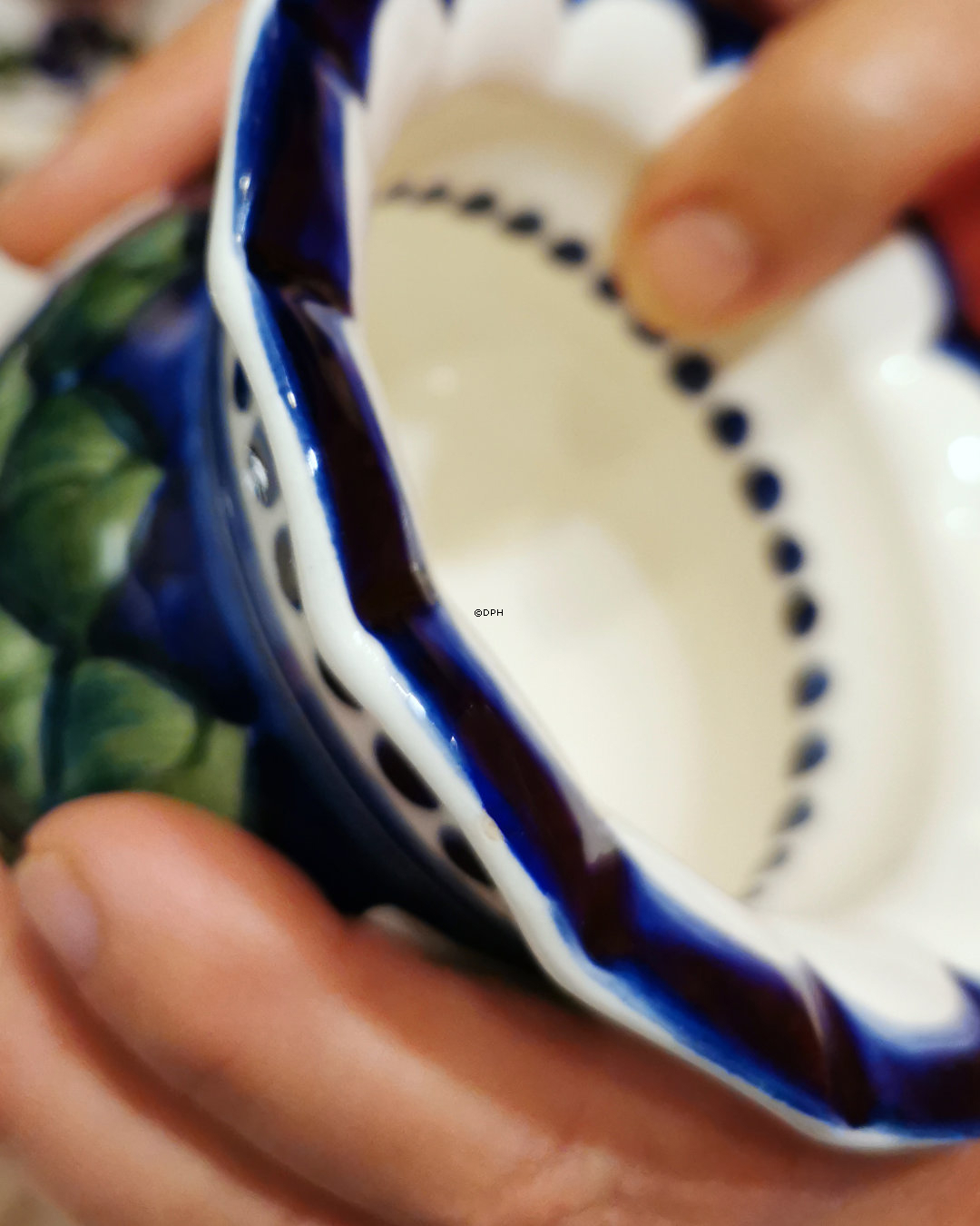 Aluminia Weihnachtsvase 1913 (kleine Ausbesserung)