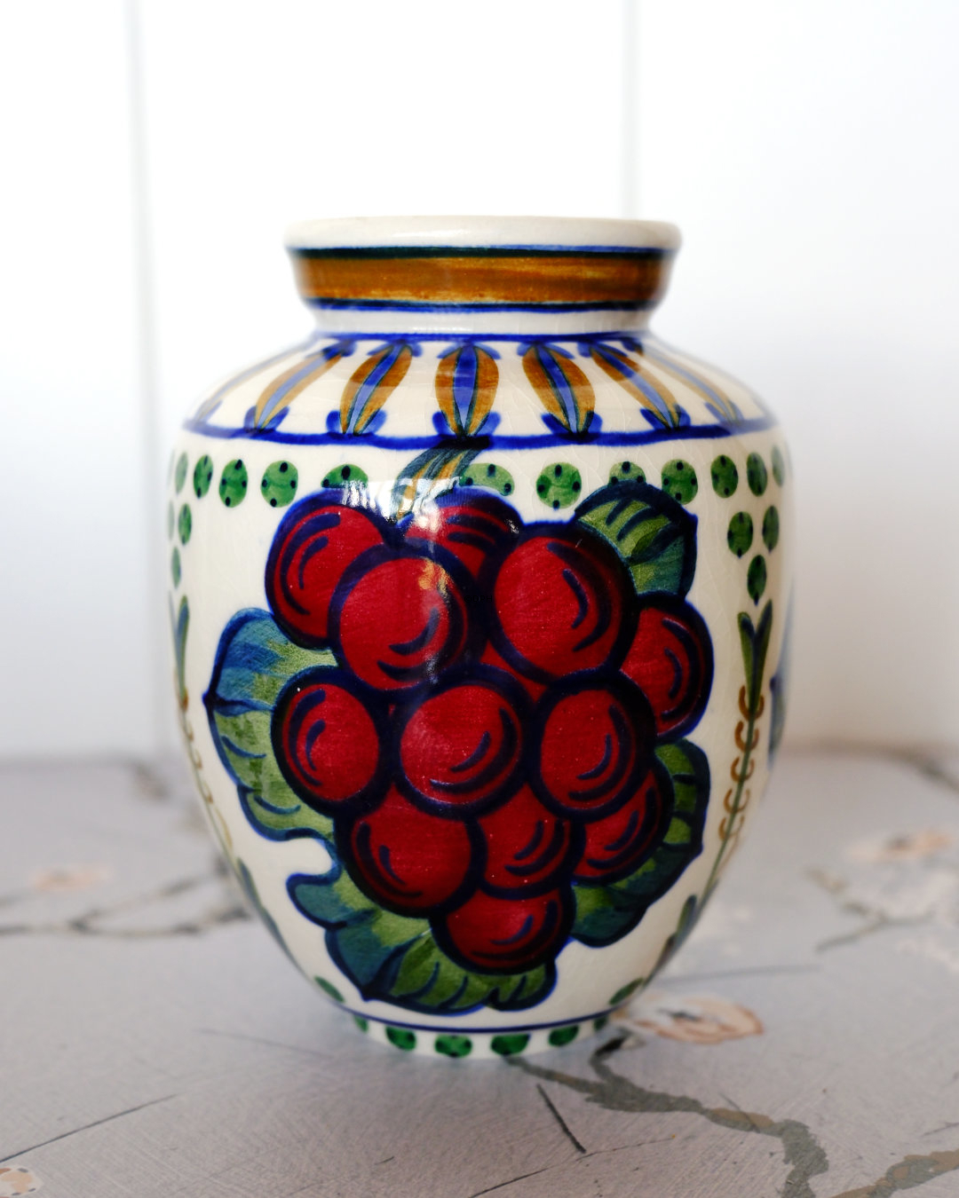 Aluminia Vase Nr. 413-345 (mit kleinen Fehlern)