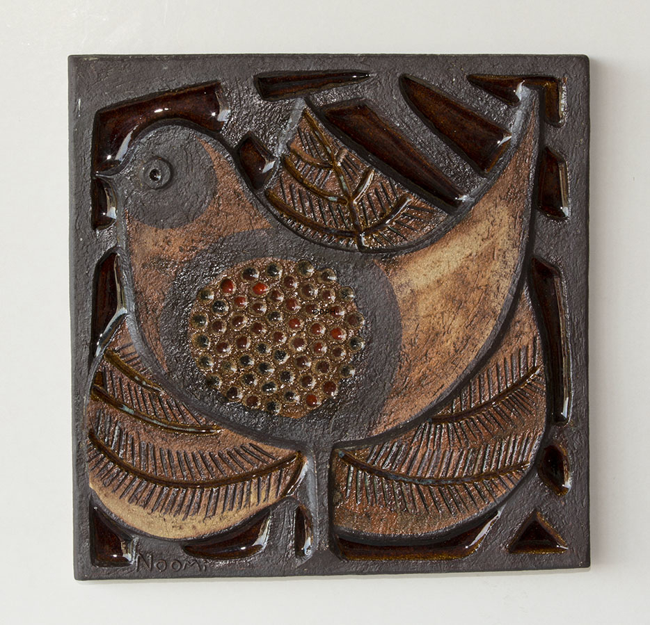 Relief mit Vogel, Søholm, Steinzeug