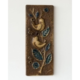 Relief mit Vögeln auf Zweig, Søholm, Steinzeug