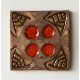 Relief mit Blume, Søholm, Steinzeug Nr. 3574-2