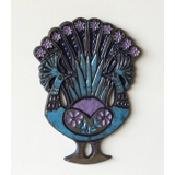 Relief mit zwei Pfauen, Steinzeug