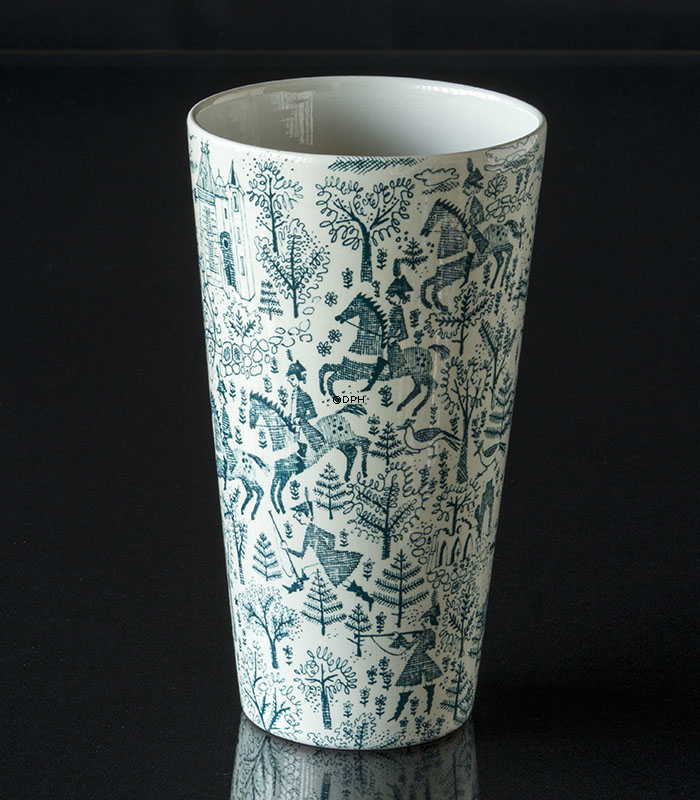 Vase Nymölle Vase mit Jägern und Schlössern