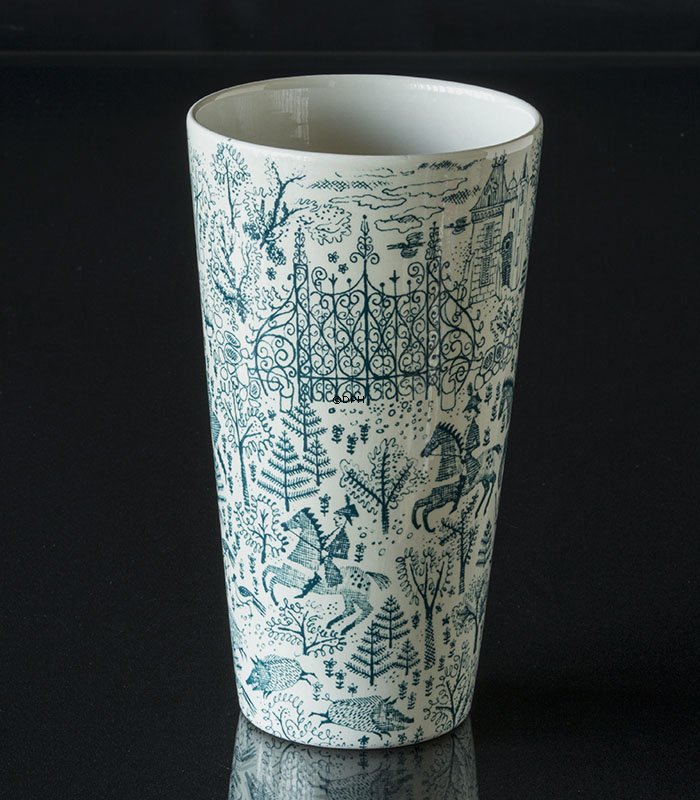 Vase Nymölle Vase mit Jägern und Schlössern