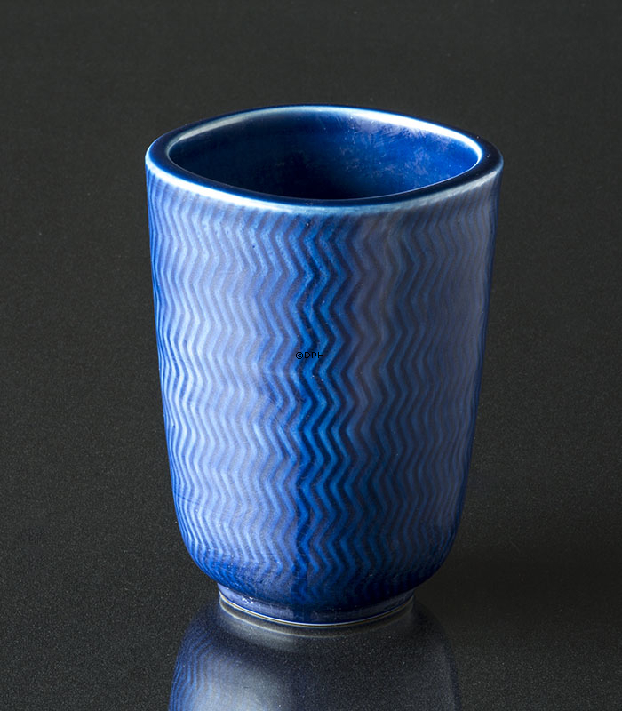RC / Aluminia Blaue Marselis Vase Nr. 2645