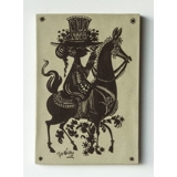 Relief mit Ritter von Björn Wiinblad