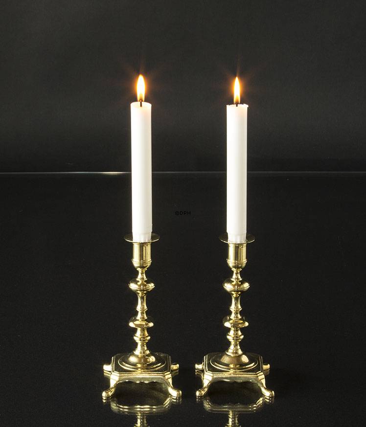 Kerzenhalter aus Messing, Set, 19 cm hoch,