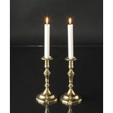 Alte Englisch Messing Kerzenhalter, 21cm. 2 Stück