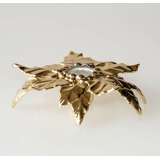 Karen Blixen Kerzenhalter, vergoldet Stechpalme