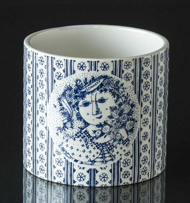 Wiinblad Blumentopf - Blau - Sommer