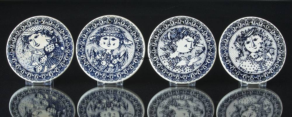 Wiinblad 4 Butterbretter Die vier Jahrzeiten