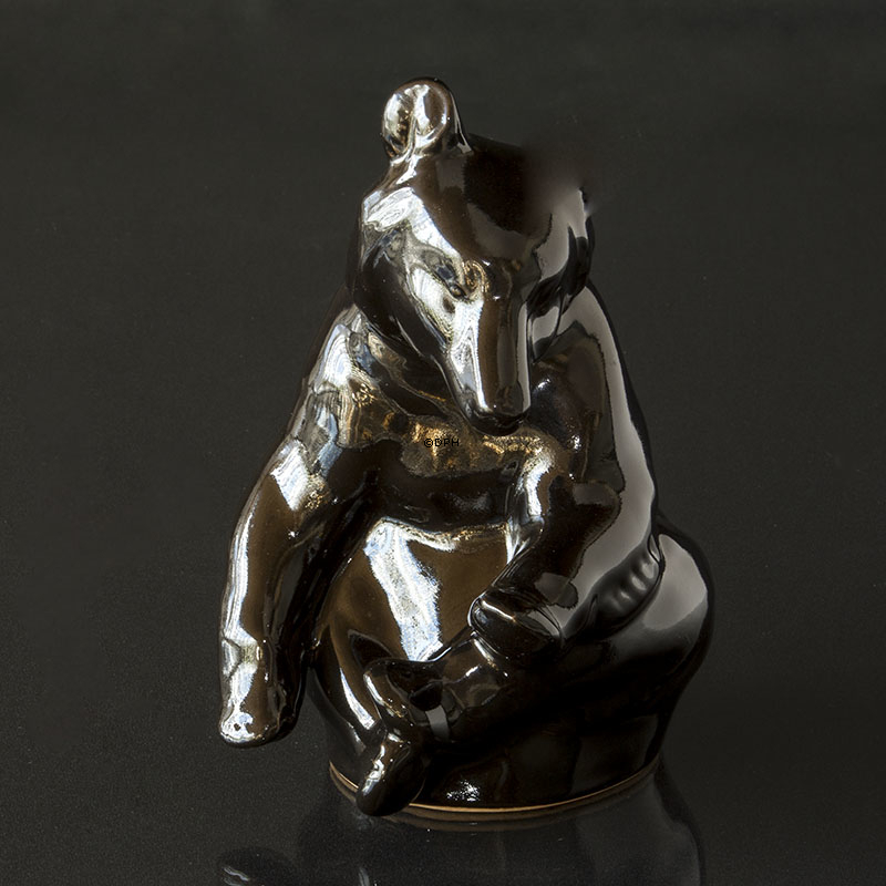 Johgus Keramikbären Nr. 22, Schwarz