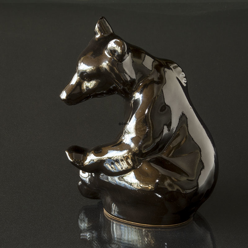 Johgus Keramikbären Nr. 22, Schwarz