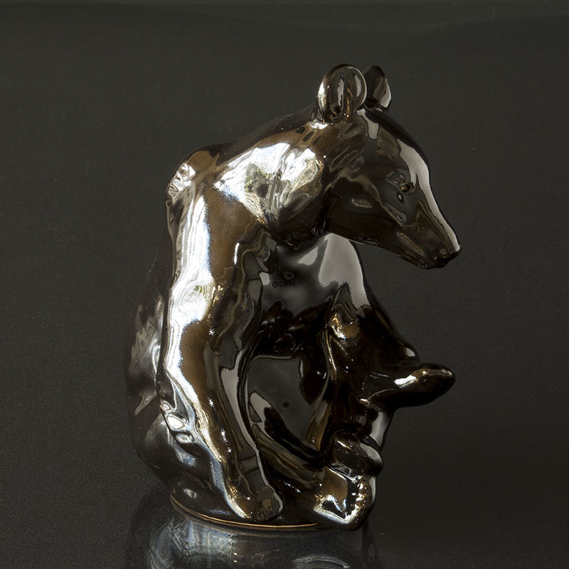 Johgus Keramikbären Nr. 22, Schwarz