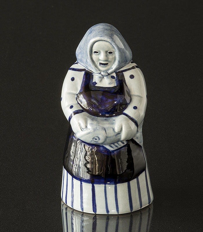 Figur von Fischerfrau, Keramik, Søholm