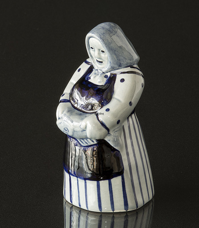 Figur von Fischerfrau, Keramik, Søholm