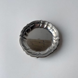 Silber Glasuntersetzer von verschiedenen Marken, 8 cm, mit Gebrauchsspuren