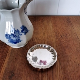 Cohr Denmark Silber Glasuntersetzer, 9 cm, mit Gebrauchsspuren